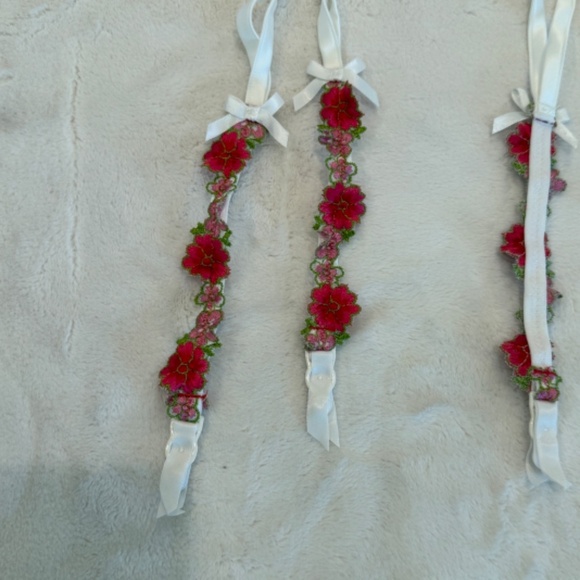 New! For Love & and Lemons V-day Floral Embroidered Garter Belt 31671 - Picture 6 of 10